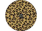 Traditional Colored Leopard Animal Print Spare Tire Cover with Camera Cutout; Black (21-25 Bronco)