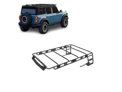 Traveler Roof Rack; Black (21-25 Bronco 4-Door)