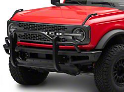 Tubular Heavy Duty Grille Guard; Black (21-25 Bronco, Excluding Raptor)