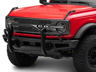 Tubular Heavy Duty Grille Guard; Black (21-25 Bronco, Excluding Raptor)