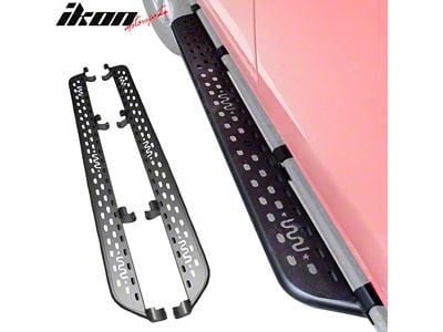 Tungsten Steel Running Boards; Black (21-25 Bronco 4-Door)