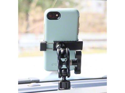 Universal Small Phone Mount; Black (21-25 Bronco)