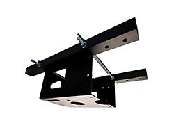 Universal Spare Tire Location Train Horn Bracket Kit; Black (Universal; Some Adaptation May Be Required)
