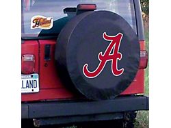 University of Alabama A Spare Tire Cover with Camera Port; Black (21-25 Bronco)