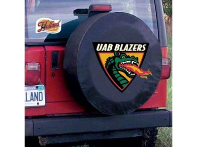 University of Alabama at Birmingham Spare Tire Cover with Camera Port; Black (21-25 Bronco)