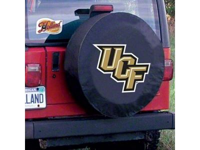 University of Central Florida Spare Tire Cover with Camera Port; Black (21-25 Bronco)