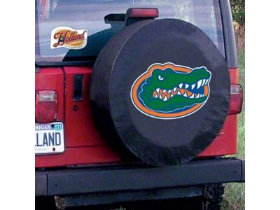 University of Florida Spare Tire Cover with Camera Port; Black (21-25 Bronco)