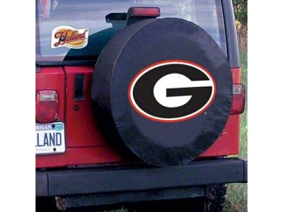 University of Georgia G Spare Tire Cover with Camera Port; Black (21-25 Bronco)