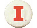 University of Illinois Spare Tire Cover with Camera Port; White (21-25 Bronco)