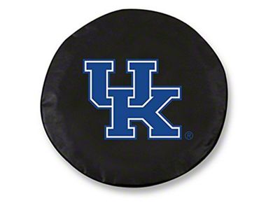 University of Kentucky UK Spare Tire Cover with Camera Port; Black (21-25 Bronco)