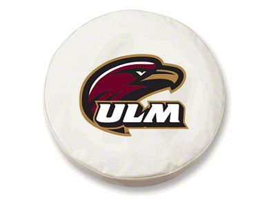 University of Louisiana at Monroe Spare Tire Cover with Camera Port; White (21-25 Bronco)