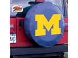 University of Michigan Spare Tire Cover with Camera Port; Navy (21-25 Bronco)