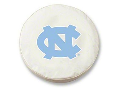 University of North Carolina Spare Tire Cover with Camera Port; White (21-25 Bronco)