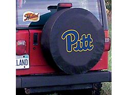 University of Pittsburgh Spare Tire Cover with Camera Port; Black (21-25 Bronco)
