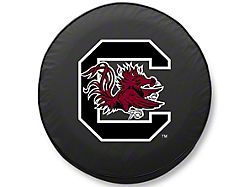 University of South Carolina Spare Tire Cover with Camera Port; Black (21-25 Bronco)
