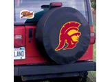 University of Southern California Spare Tire Cover with Camera Port; Black (21-25 Bronco)