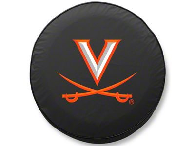 University of Virginia Spare Tire Cover with Camera Port; Black (21-25 Bronco)