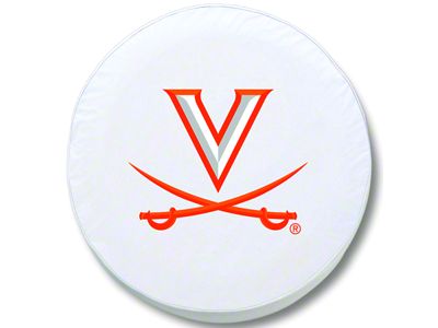 University of Virginia Spare Tire Cover with Camera Port; White (21-25 Bronco)