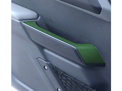 Upper Front Door Pull Handle Accent Trim; Eruption Green (21-25 Bronco)