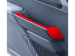 Upper Front Door Pull Handle Accent Trim; Race Red (21-24 Bronco)