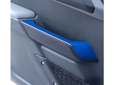 Upper Front Door Pull Handle Accent Trim; Velocity Blue (21-25 Bronco)