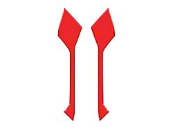 Upper Rear Door Pull Handle Accent Trim; Race Red (21-24 Bronco 4-Door)