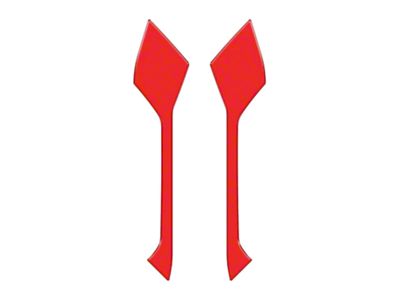 Upper Rear Door Pull Handle Accent Trim; Race Red (21-25 Bronco 4-Door)