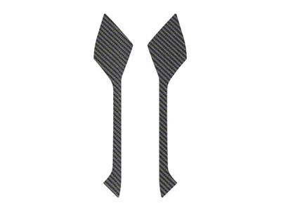 Upper Rear Door Pull Handle Accent Trim; Raw Carbon Fiber (21-25 Bronco 4-Door)