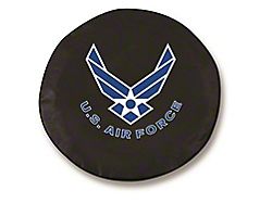 U.S. Air Force Spare Tire Cover with Camera Port; Black (21-25 Bronco)