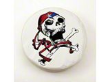 USA Pirate Spare Tire Cover with Camera Port; White (21-25 Bronco)