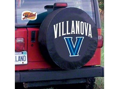 Villanova University Spare Tire Cover with Camera Port; Black (21-25 Bronco)
