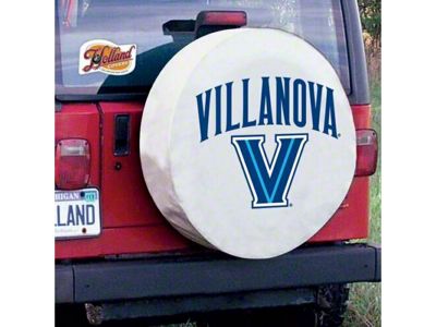 Villanova University Spare Tire Cover with Camera Port; White (21-25 Bronco)
