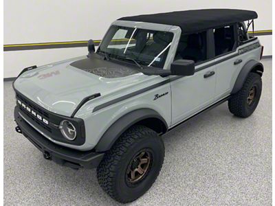 Wanderer Decal Kit; Matte Black (21-25 Bronco 2-Door)