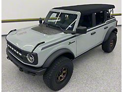 Wanderer Decal Kit; Matte Black (21-26 Bronco 4-Door)