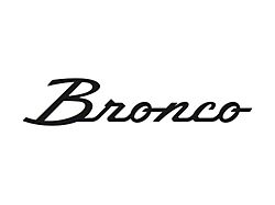 Wind Deflector with Heritage Logo; Clear; Red Lighting Kit (21-25 Bronco)