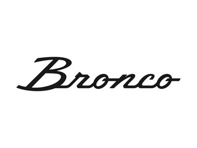 Wind Deflector with Heritage Logo; Clear; Red Lighting Kit (21-25 Bronco)