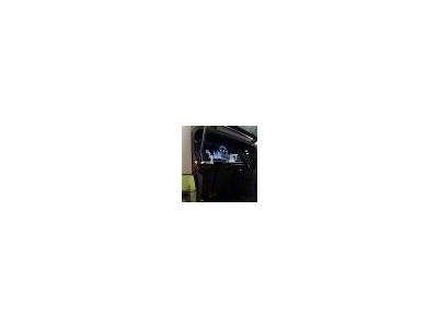 Wind Deflector with Sasquatch Logo; Clear; Purple Lighting Kit (21-25 Bronco)