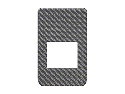 Window Control Switch Accent Trim; Domed Carbon Fiber (21-25 Bronco 2-Door)