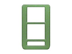 Window Control Switch Accent Trim; Eruption Green (21-24 Bronco 4-Door)