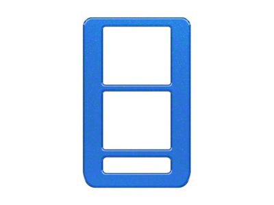 Window Control Switch Accent Trim; Velocity Blue (21-25 Bronco 4-Door)