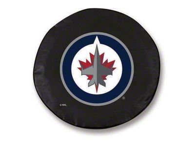 Winnipeg Jets Spare Tire Cover with Camera Port; Black (21-25 Bronco)