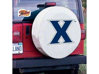Xavier University Spare Tire Cover with Camera Port; White (21-25 Bronco)