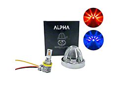 BTS Lighting Alpha Series Glass is Class Dual-Color LED Star Watermelon Light; Red/Blue (Universal; Some Adaptation May Be Required)