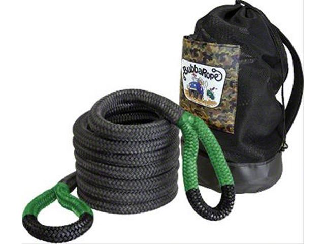 Wrangling Rope Bubba Rope Jeep Wrangler 1-1/2-Inch x 20-Foot Jumbo Power Stretch ...