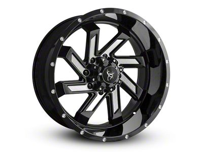 Buck Commander SAW Gloss Black Milled Face 6-Lug Wheel; 20x10; -25mm Offset (24-25 Tacoma)