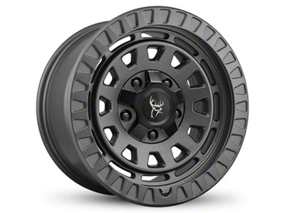 Buck Commander Venture All Satin Dark Grey Wheel; 17x9; -12mm Offset (24-25 Tacoma)