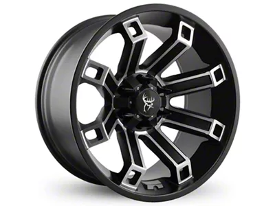 Buck Commander Hollow Point Satin Black Machined Face 6-Lug Wheel; 20x10; -35mm Offset (21-25 Bronco, Excluding Raptor)