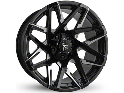 Buck Commander Canyon Gloss Black Milled Face 6-Lug Wheel; 20x10; -25mm Offset (22-25 Bronco Raptor)