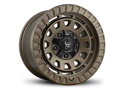 Buck Commander Venture Satin Bronze Wheel; 17x9; 0mm Offset (87-95 Jeep Wrangler YJ)