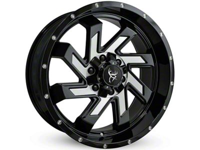 Buck Commander SAW Gloss Black Milled Face 6-Lug Wheel; 20x9; 0mm Offset (16-24 Titan XD)